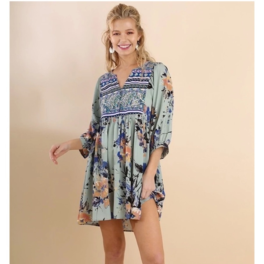 Umgee Floral Dress